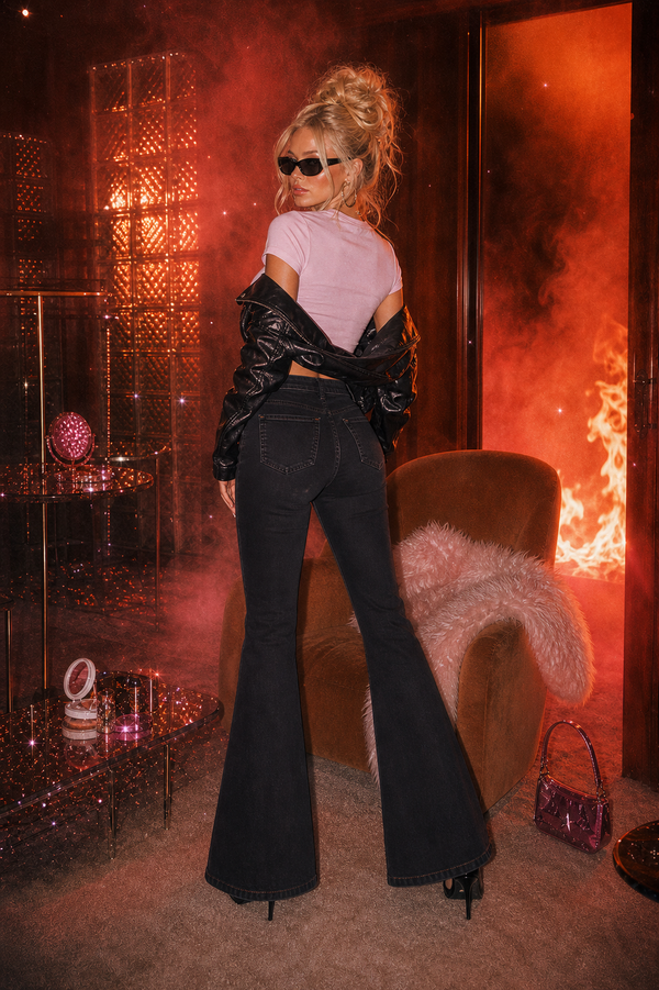 The Flare, High-Rise Sculpting Denim